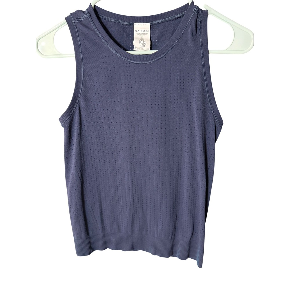 Athleta Renew Seamless Tank Top Navy Blue Size XXS